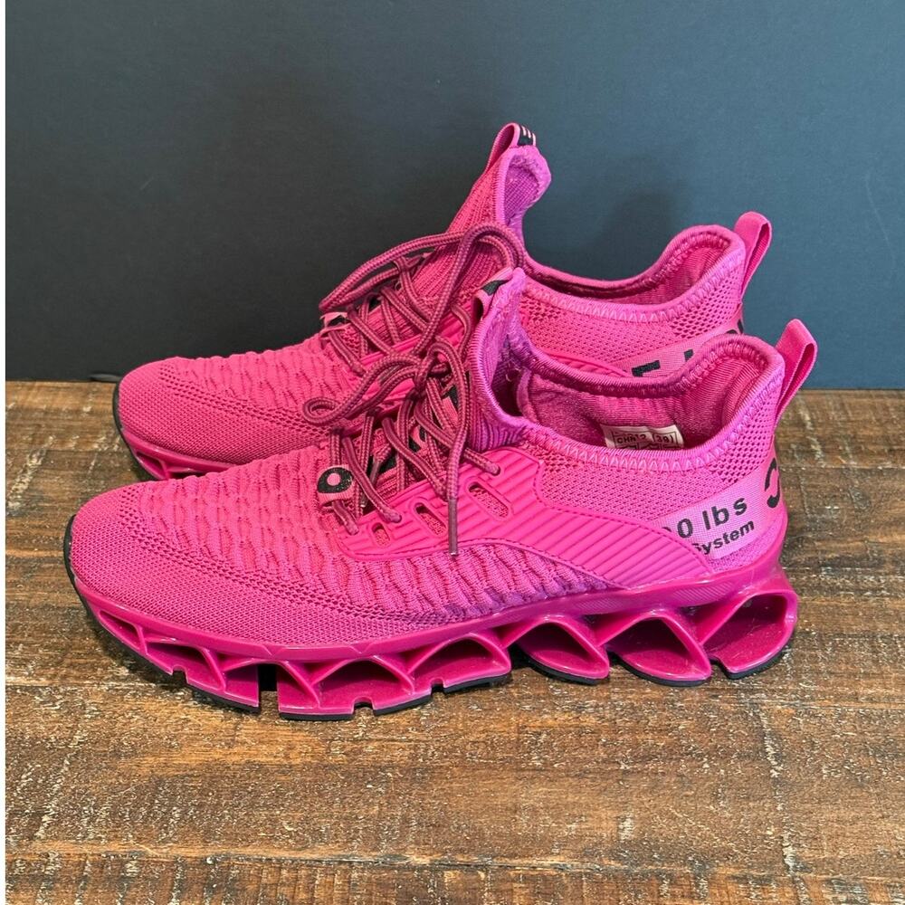 Kundork Womens Running Shoes Tennis Walking‎ Fashion Sneakers Breathable Pink
